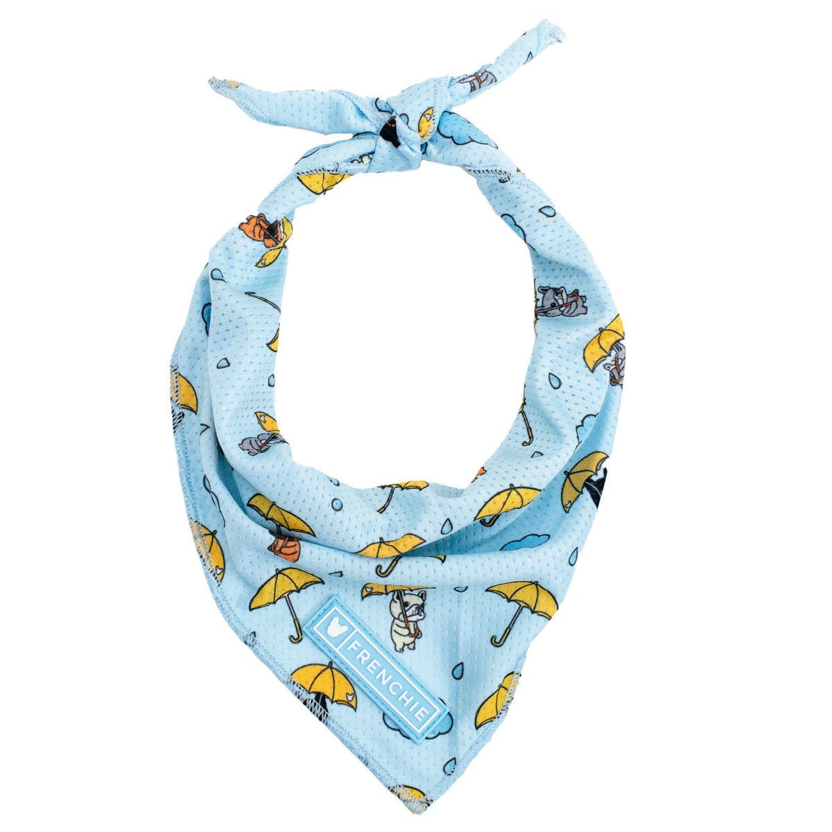 Frenchie Cooling Bandana - It's Raining Frenchies
