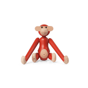 Kay Bojesen Vintage Monkey, Mini, Red, H: 3.7"