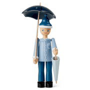 Kay Bojesen Sandman, Blue/Light Blue, H: 8.3"