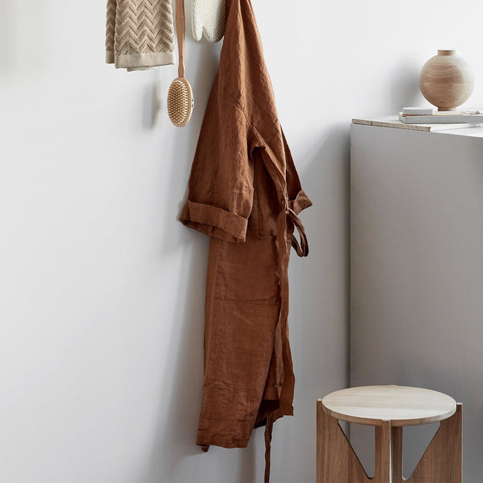 kristina dam studio wood stool bathroom round