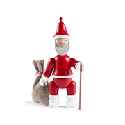 Kay Bojesen Santa Claus, Red/White, H: 7.7"