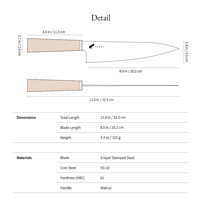 Taski Premium 8" Chef Knife