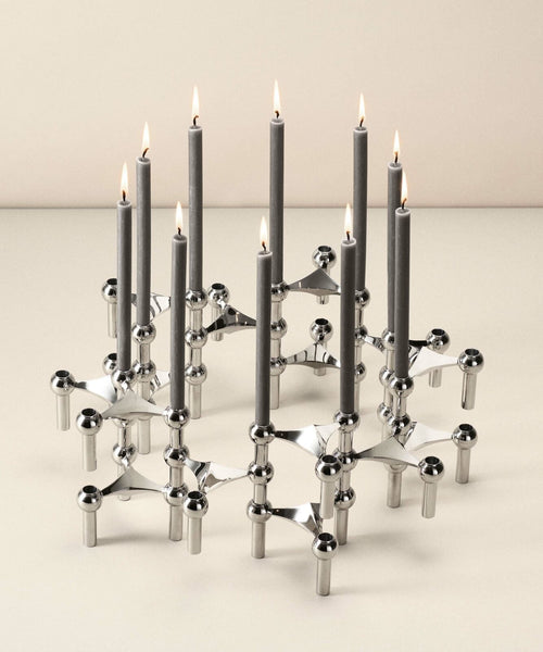 Candle - Anthracite - Set of 12