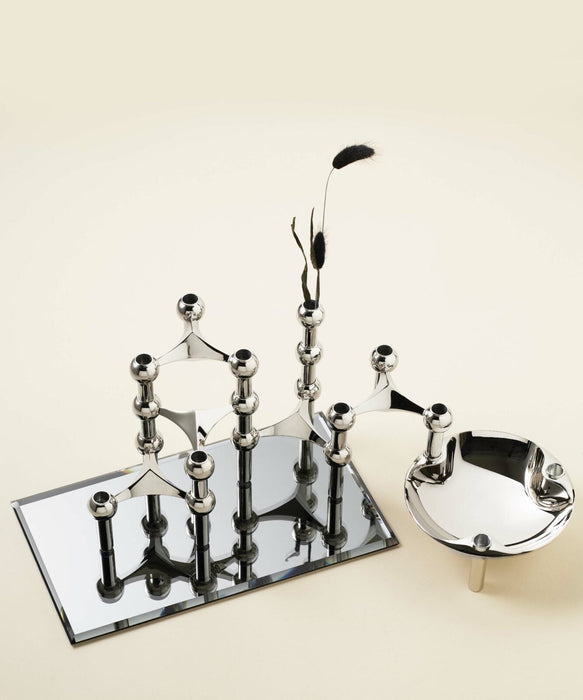 Glass Base Rectangular - Smoked Black