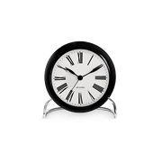 Arne Jacobsen Roman Table Clock, White/Black, Ø: 4.3"