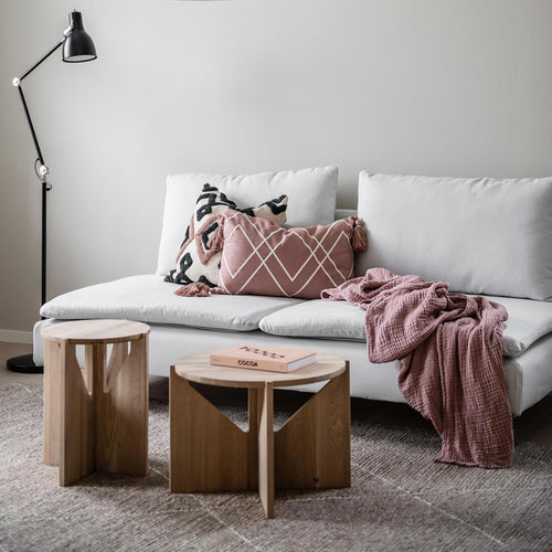 small and large oak coffee tables kristina dam studio