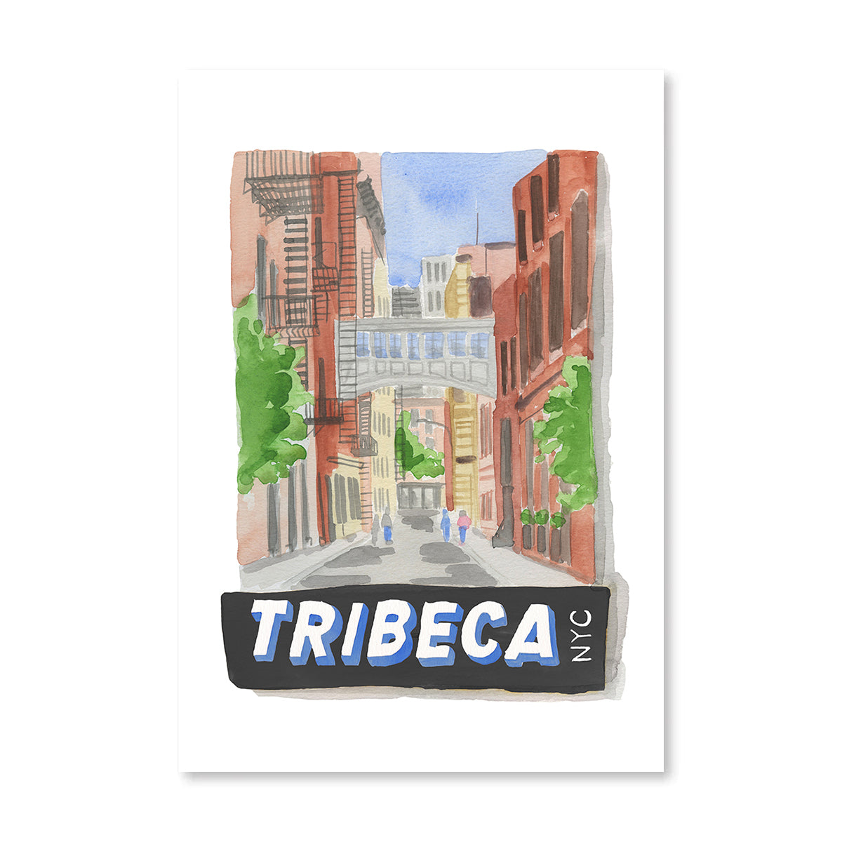 Tribeca NYC Matchbook Art Print