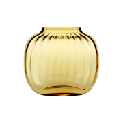 Holmegaard Primula Oval Vase, Amber, H: 4.9"