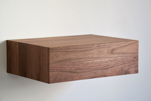 Minimalist Walnut Floating Nightstand