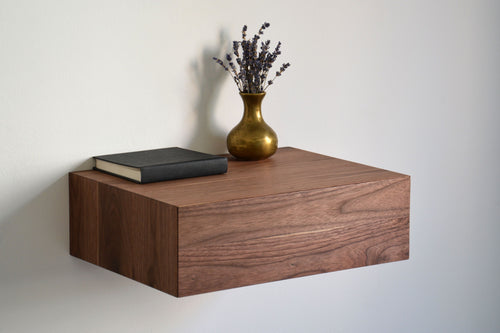 Minimalist Walnut Floating Nightstand