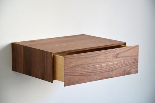 Minimalist Walnut Floating Nightstand