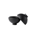 bonbonniere black oak danish design wooden sphere by kristina dam studio