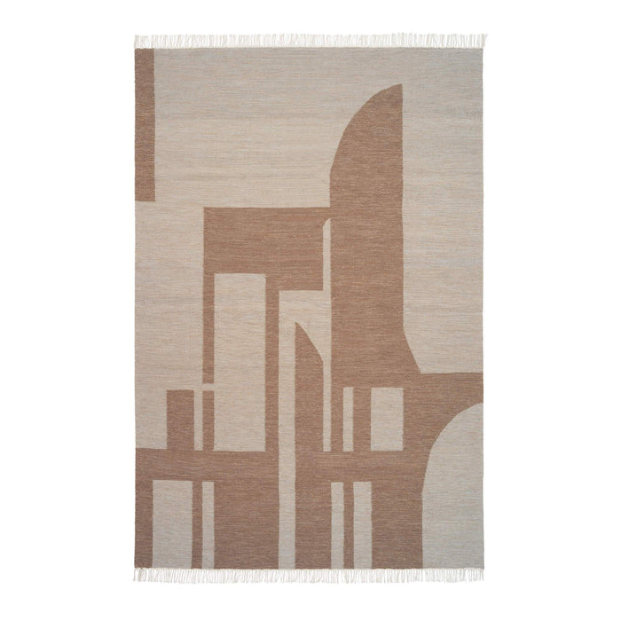 Contemporary Kelim Rug, 118 x 78", Brown
