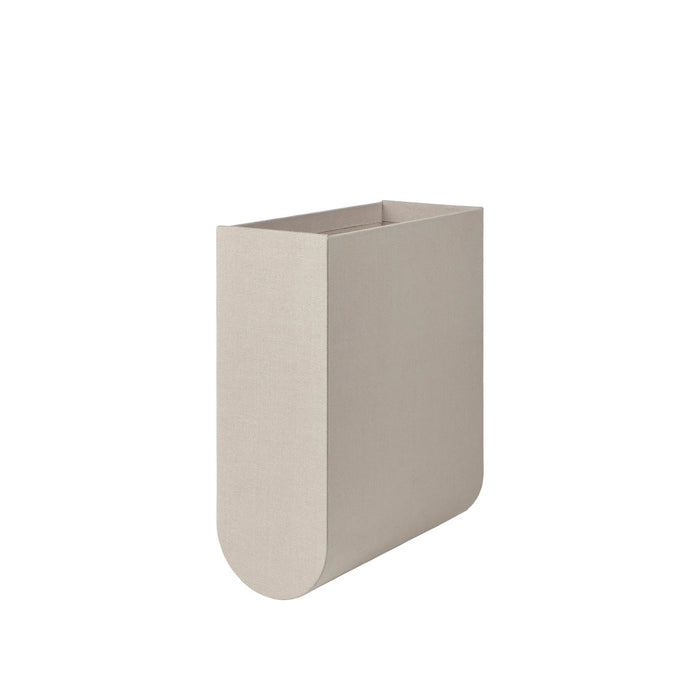 Curved Pedestal Box, Grey, XS