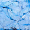 An original abstract oil painting by Shira, an artist who has exhibited at New York, titled Beneath the Ice