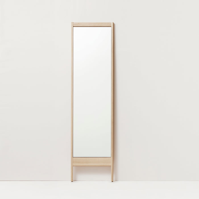 A Line Mirror, White Oak