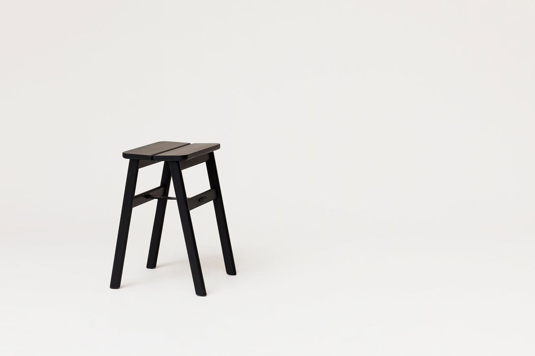 Angle Foldable Stool, Black-stained