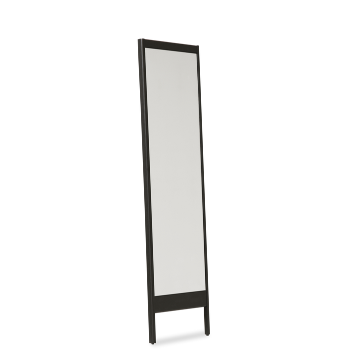 A Line Mirror, Black-stained Oak