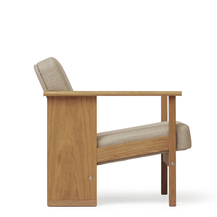 Block Lounge Chair, Oak
