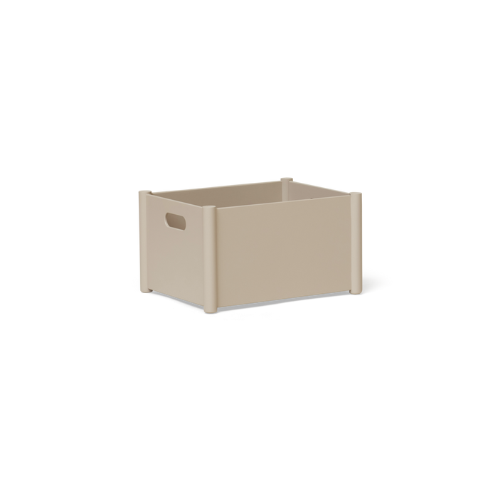 Pillar Storage Box, Medium, Warm Grey