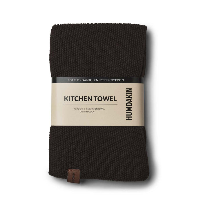 HUMDAKIN Humdakin Knitted kitchen towel Organic textiles 020 Coal