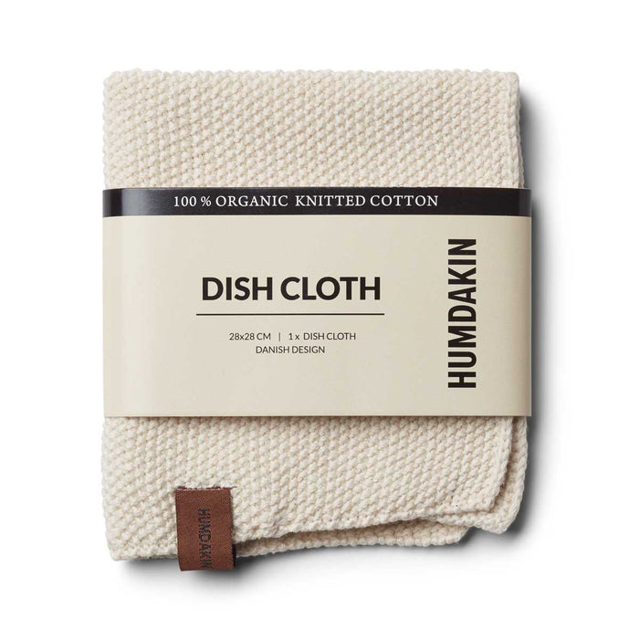 HUMDAKIN Knitted dishcloth Organic textiles 029 Shell