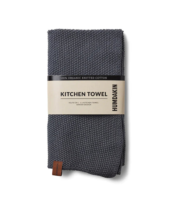 Knitted Kitchen Towel - Dark Ash