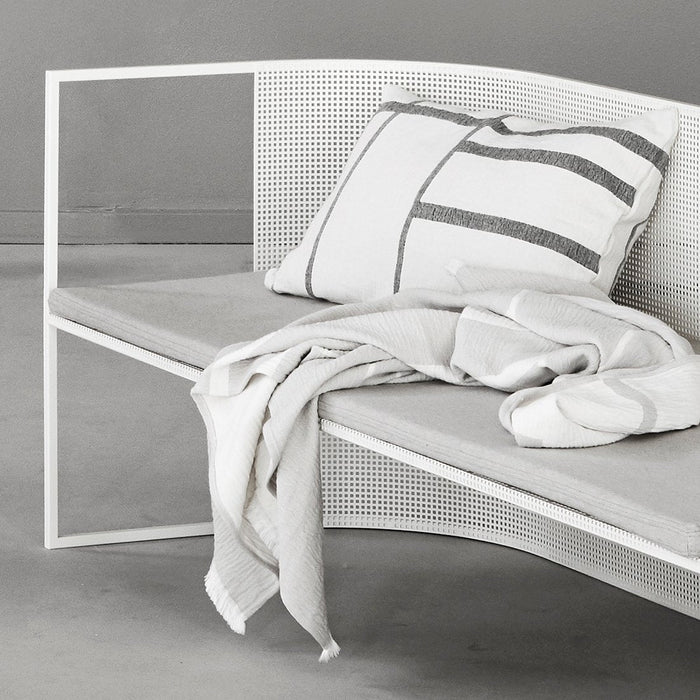 Architecture Pillow, Off-White/Black Melange