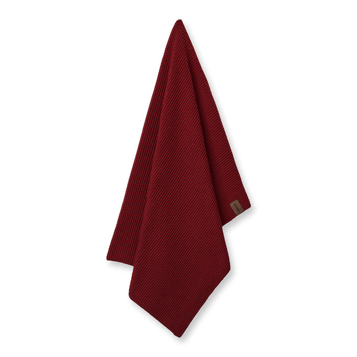 Knitted Kitchen Towel - Maroon