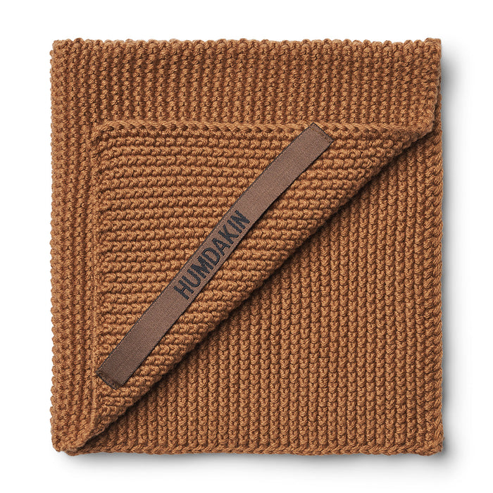 Knitted Dishcloth - Tabacco